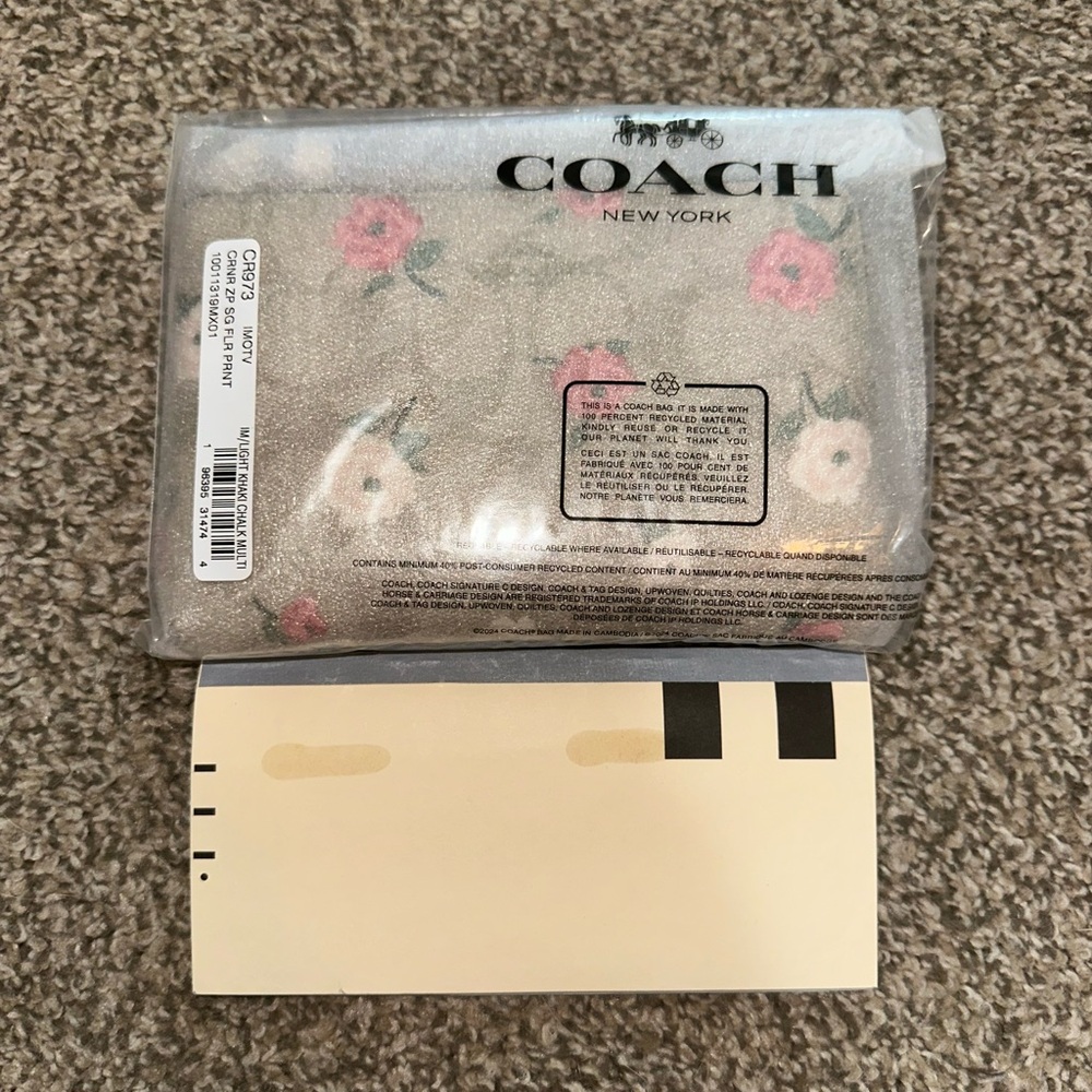 Coach Floral Print Wristlet - Picture 6 of 7